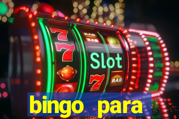 bingo para despedida de solteira para imprimir